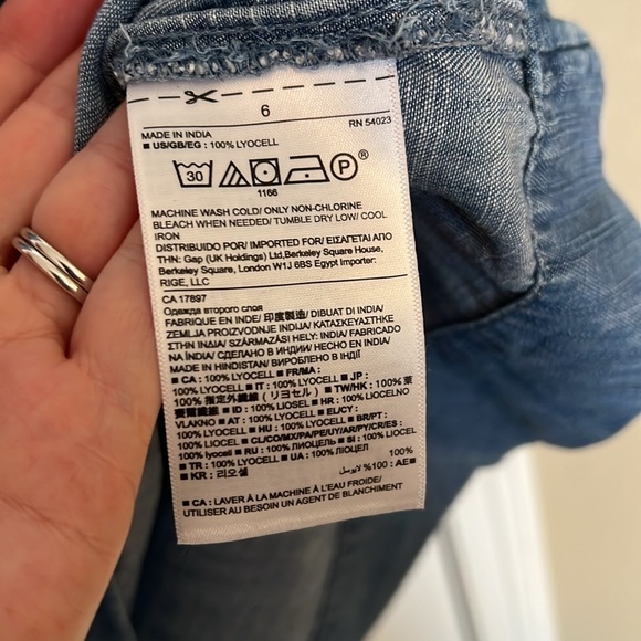 Banana Republic Factory Denim Long-Sleeve Shirt Dress - Picture 11 of 11